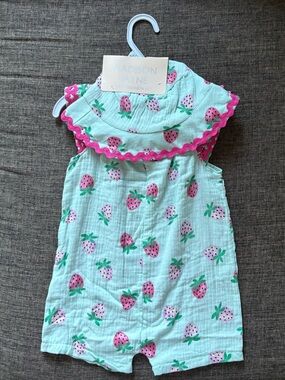 Madison Layne Aqua and Pink Strawberry Set
